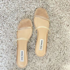 Steve Madden heeled sandal (acrylic / clear)